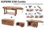 Stół stolarski strugnica dla hobbystów Finish It Yourself 1700 bukowy Ramia